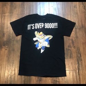 Dragon Ball Z Vegeta Over 9000 Vintage T-shirt